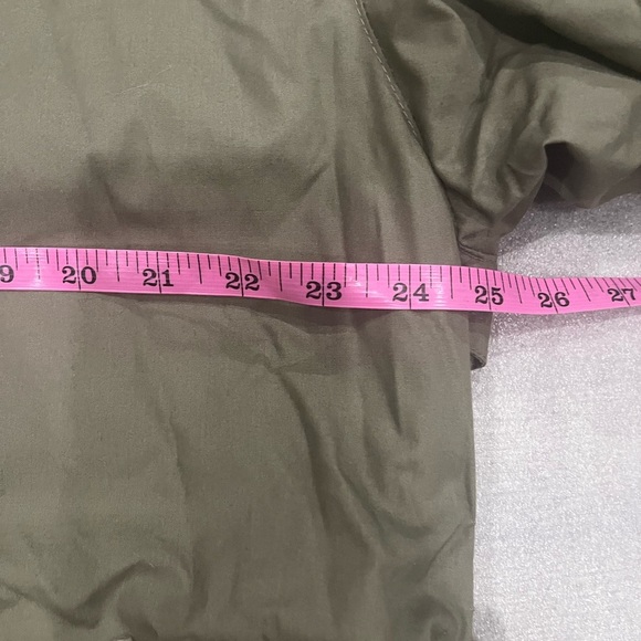 [40R]Aquascutum Men's Olive Green Trench Coat - Picture 6 of 10